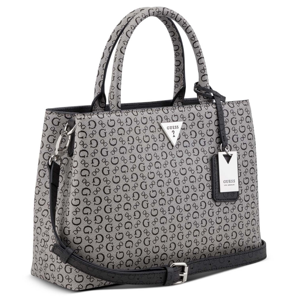 GUESS Monogram Satchel Handbag - Picture 2 of 4
